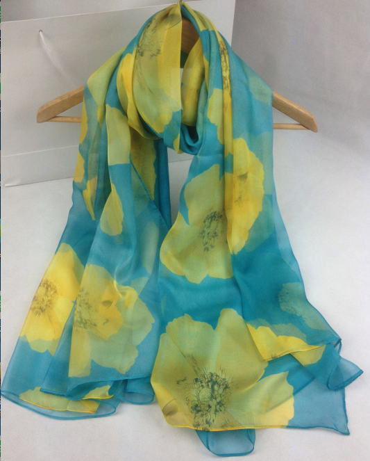 新款仿數碼絲巾綠色 新款仿數碼絲巾綠色