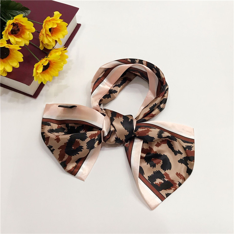 豹紋領帶巾圍巾廠家定制 豹紋領帶巾圍巾廠家定制